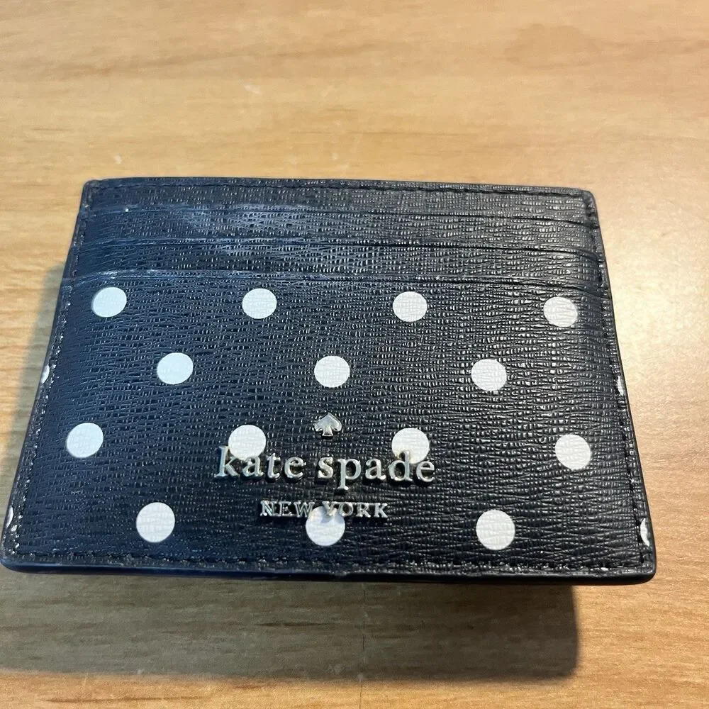 Disney X Kate Spade New York Womens Multicolor Minnie Mouse Card Holder Wallet